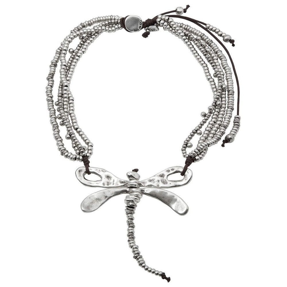 UNO de 50 Silver Dragonfly Necklace